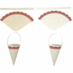 Cônes Vivi Gade, H : 13 cm, 160 gr, 10 pièces/ 1 Pq. [HOB-23863]