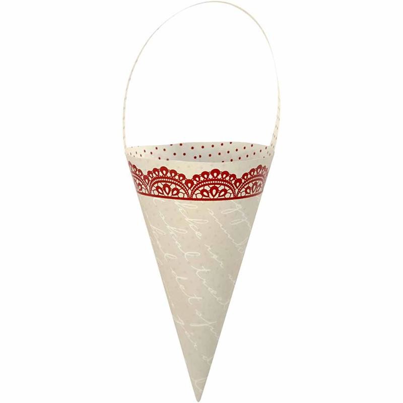 Cônes Vivi Gade, H : 13 cm, 160 gr, 10 pièces/ 1 Pq. [HOB-23863]