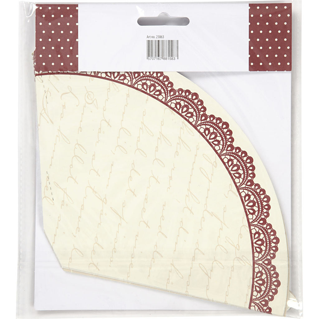 Cônes Vivi Gade, H : 13 cm, 160 gr, 10 pièces/ 1 Pq. [HOB-23863]