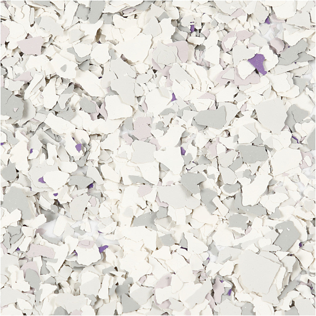 Flocons de Terrazzo, gris clair, 90 gr/ 1 boîte [HOB-24593]