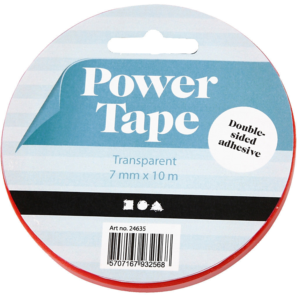 Power tape double-face, L : 7 mm, 10 m/ 1 rouleau [HOB-24635]