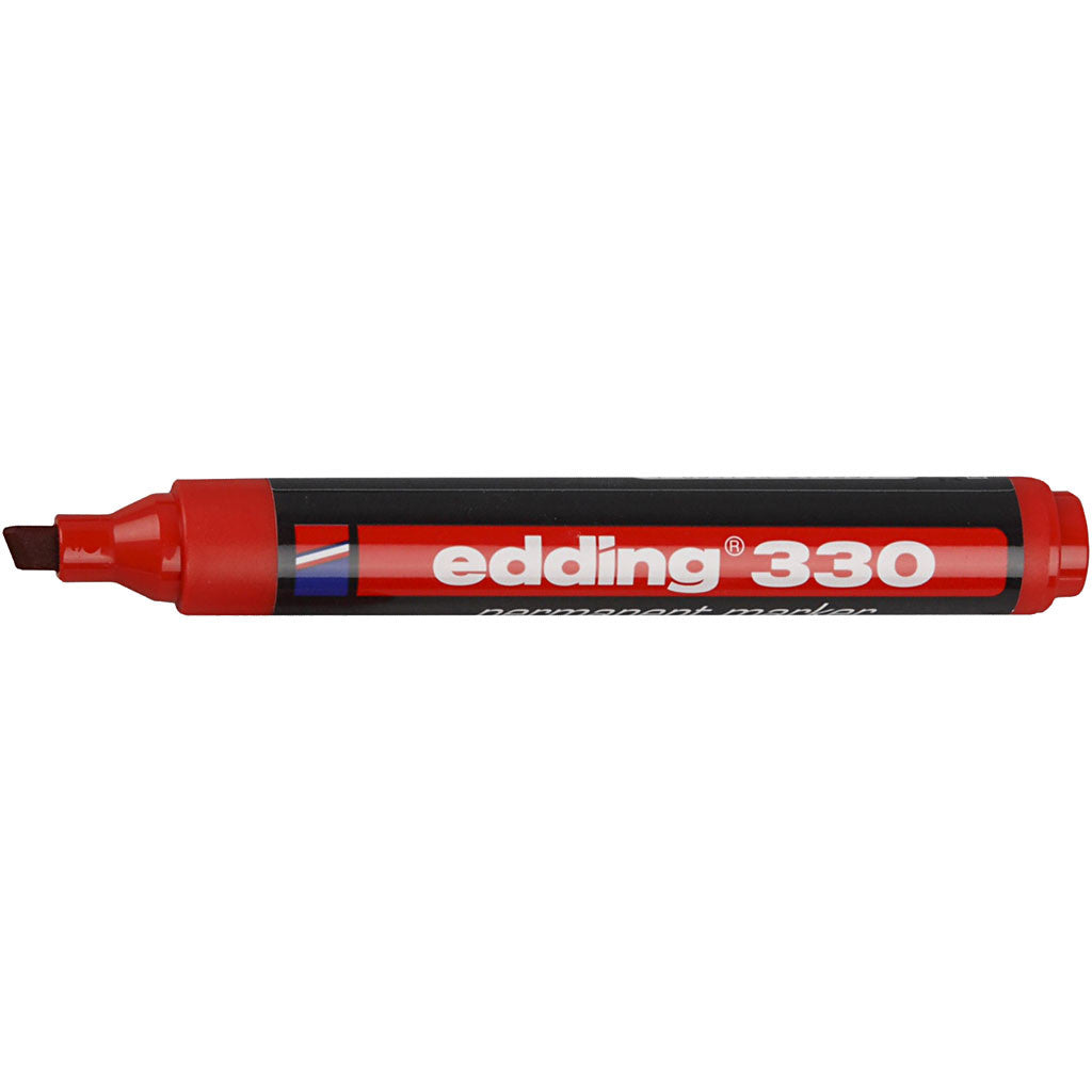 Marqueur Edding 330, trait 1-5 mm, rouge, 1 pièce [HOB-25026]