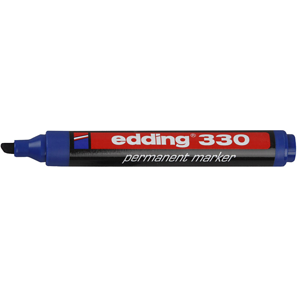Marqueur Edding 330, trait 1-5 mm, bleu, 1 pièce [HOB-25027]