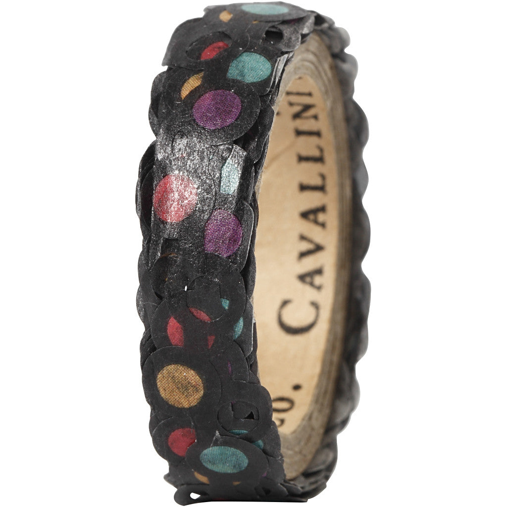 Ruban adhésif Washi Tape dentelle, L : 10 mm, 5 m/ 1 rouleau [HOB-25263]