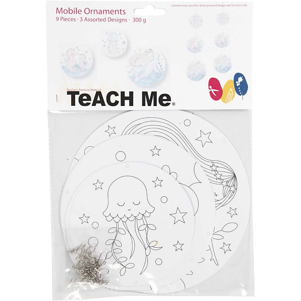 Décorations pour mobile avec motifs, d 12+15+18 cm, 300 gr, 3 set/ 1 Pq. [HOB-25456]