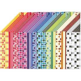 Papier Color Bar, A4, feuille 210x297 mm, 100 gr, 16 flles ass./ 1 Pq. [HOB-26020]