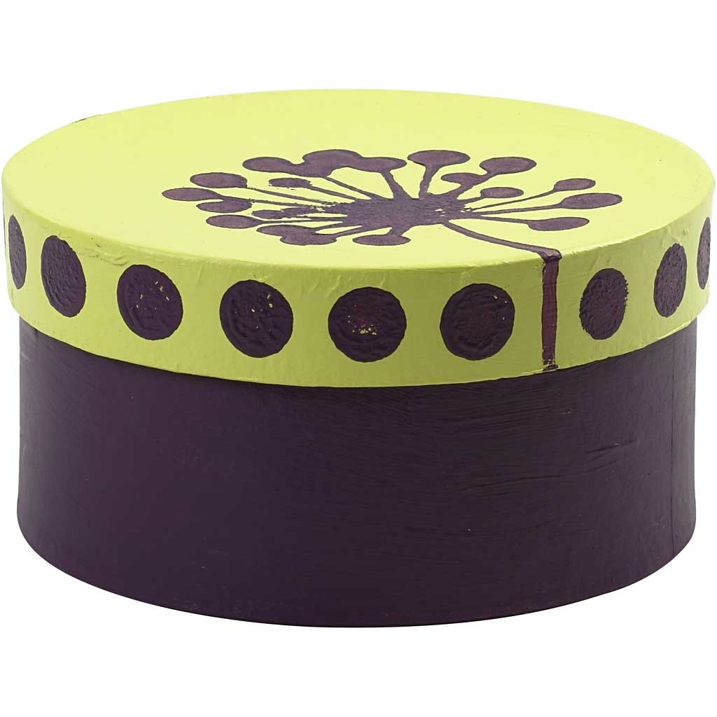 Boîtes Rondes, H : 5+6,5+7,5 cm, d 10+13+16 cm, 3 pièces/ 1 set [HOB-263700]