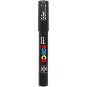 Feutre Posca, dim. PC-1M, trait 0,7 mm, extra fin, noir, 1 pièce [HOB-273046]