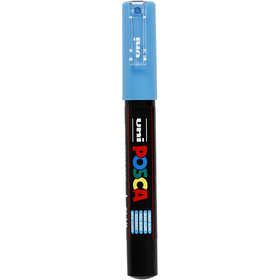 Feutre Posca, dim. PC-1M, trait 0,7 mm, extra fin, bleu clair, 1 pièce [HOB-273057]