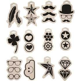 Timbre en mousse , dim. 12x18 cm, ép. 15 mm, 12 pièces/ 1 Pq. [HOB-27570]