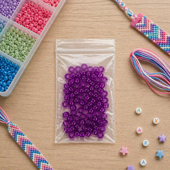 Sachet zip transparent en PE-BD 7,5x12,5cm 50 microns (100 pièces) [2PE35]