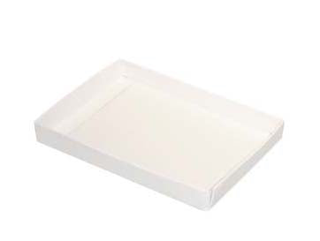 Petite boite en carton blanche 11.4 x 1.6 x 15.2cm (25 pièces) [wh3]