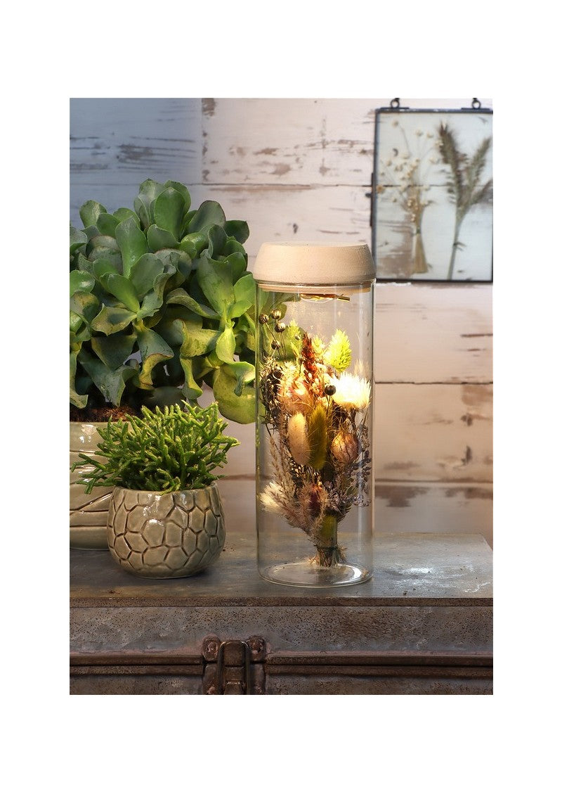 Tube à essai Ø8 h: 23 cm w. couvercle en liège solaire (1 pc) [IFS-30174]