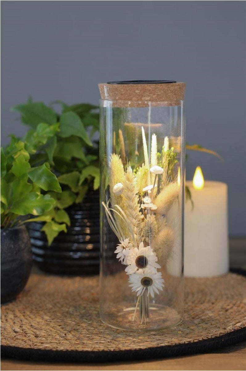 Tube à essai Ø8 h: 23 cm w. couvercle en liège solaire (1 pc) [IFS-30174]