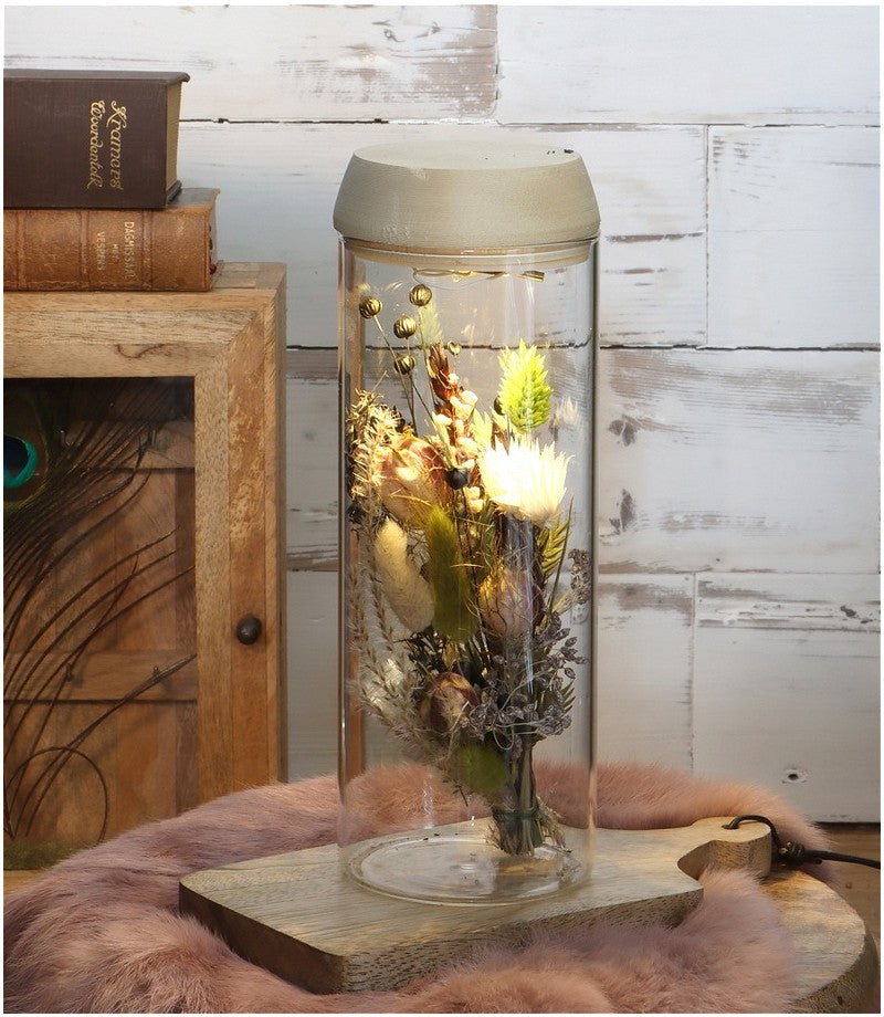 Tube à essai Ø8 h: 23 cm w. couvercle en liège solaire (1 pc) [IFS-30174]