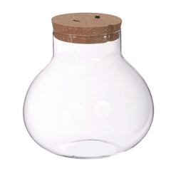 Terrarium avec bouchon en liège, batterie et prise USB-C Ø 20,5 cm, H. 20 cm (1 pièce) [IFS-30189]