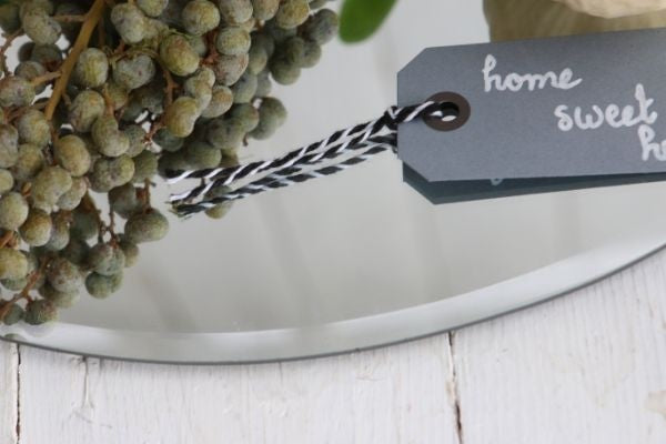 Plateau miroir rond Ø 40cm à bord biseauté (1 pièce) [IFS-30202]