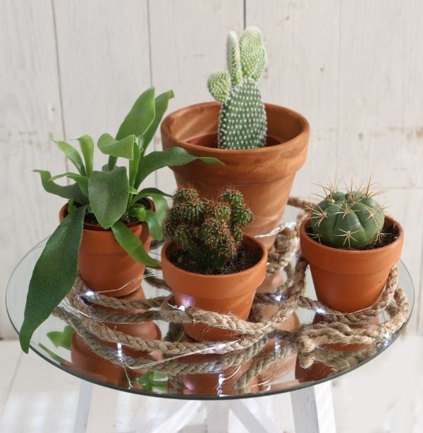 Plateau miroir rond Ø 40cm à bord biseauté (1 pièce) [IFS-30202]