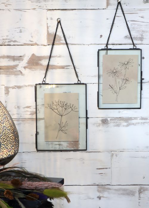 Carde en métal pour les fleurs séchées, etc. 15.5x20.5cm (6 pièces.) [IFS-30242]