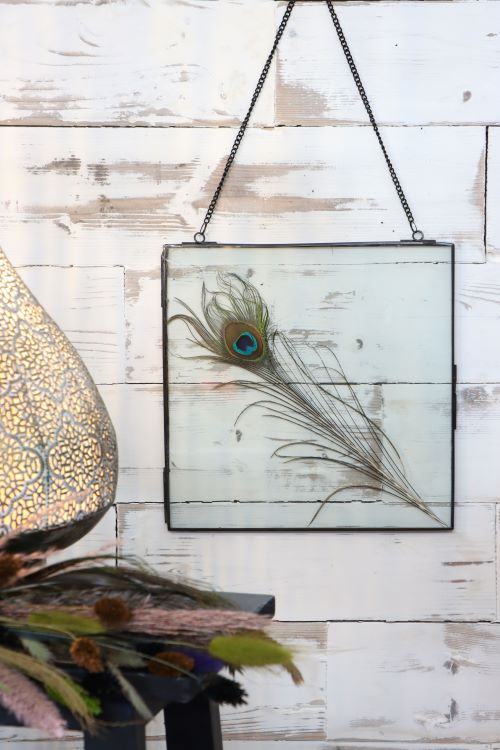 Carde en métal pour les fleurs séchées, etc. 25x25cm (4 pièces.) [IFS-30243]