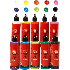 3D Liner - Assortiment, ass. de couleurs, 10x100 ml/ 1 Pq. [HOB-30388]