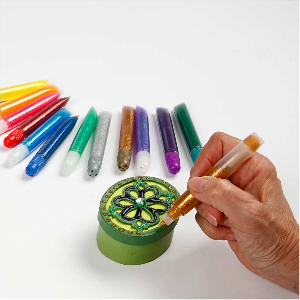 Colle à paillettes, 12x10 ml/ 1 Pq. [HOB-31800]