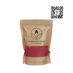 Bougie Pearlsand 400 g bordeaux (6 pièces) [IFS-32721]