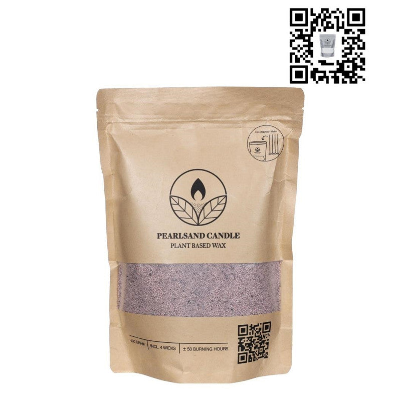 Pearlsand Candle 400gr Lavendel - Grey