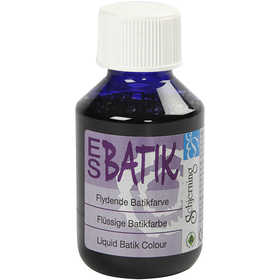 Peinture Batik pour textile, bleu brillant, 100 ml/ 1 flacon [HOB-33349]