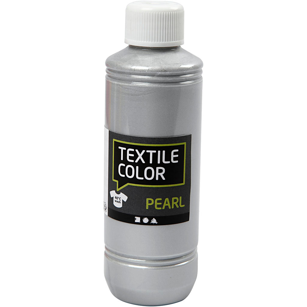 Textile Color, nacré, argent, 250 ml/ 1 flacon [HOB-33762]