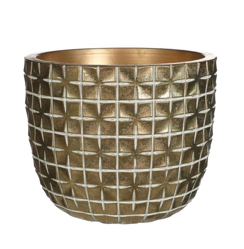 Hanoi pot Ø17,6 x h:14,4 cm Gold (3 Pcs)