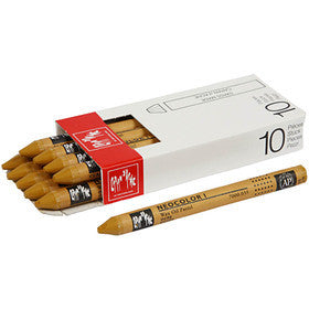 CARAN D’ACHE Caran d'Ache Néocolor 1, L : 10 cm, ép. 8,5 mm, ochre (035), 10 pièces/ 1 Pq. [HOB-34024]