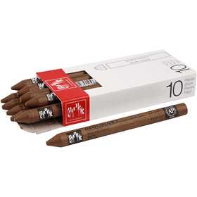 CARAN D’ACHE Caran d'Ache Néocolor 1, L : 10 cm, ép. 8,5 mm, brown (059), 10 pièces/ 1 Pq. [HOB-34025]