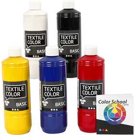 Textile Color, couleur primaire, 5x500 ml/ 1 Pq. [HOB-34156]