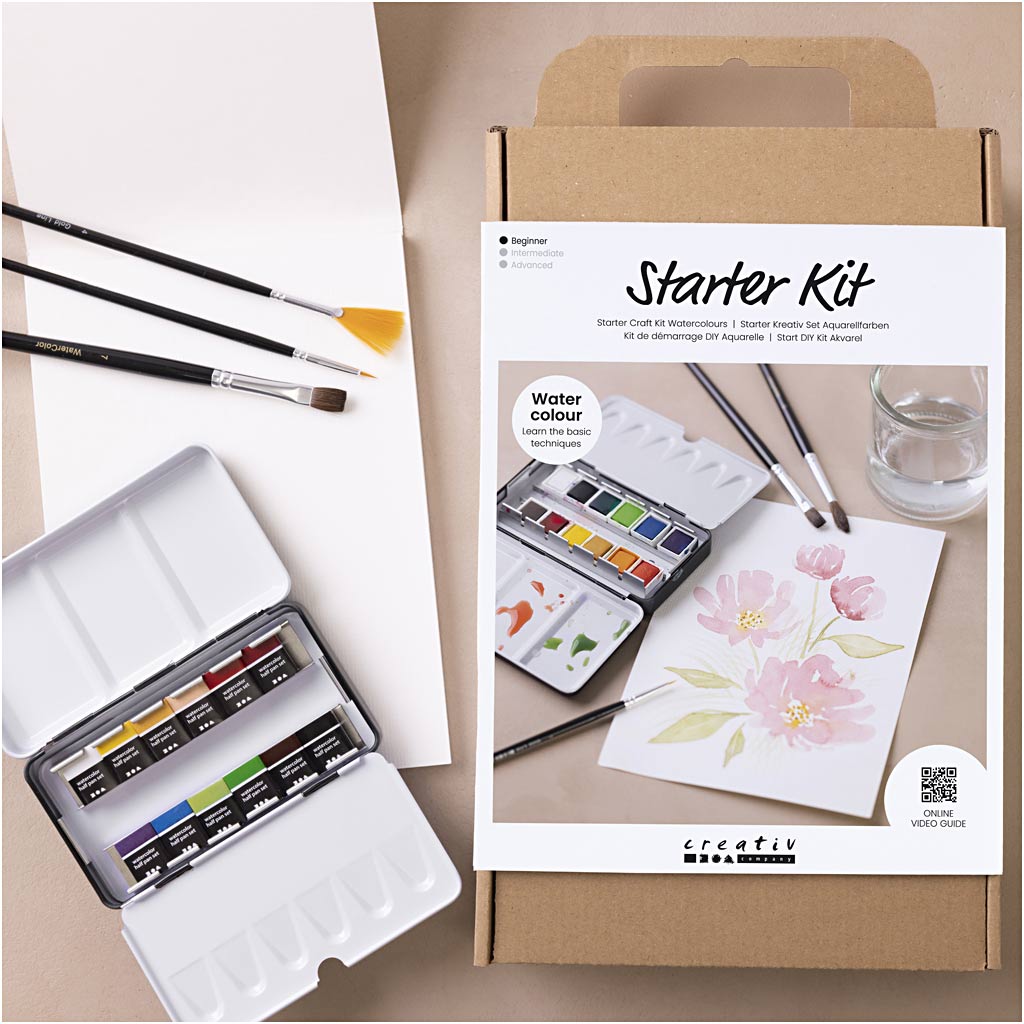 Kit de démarrage DIY Aquarelle, 1 Pq. [HOB-34249]