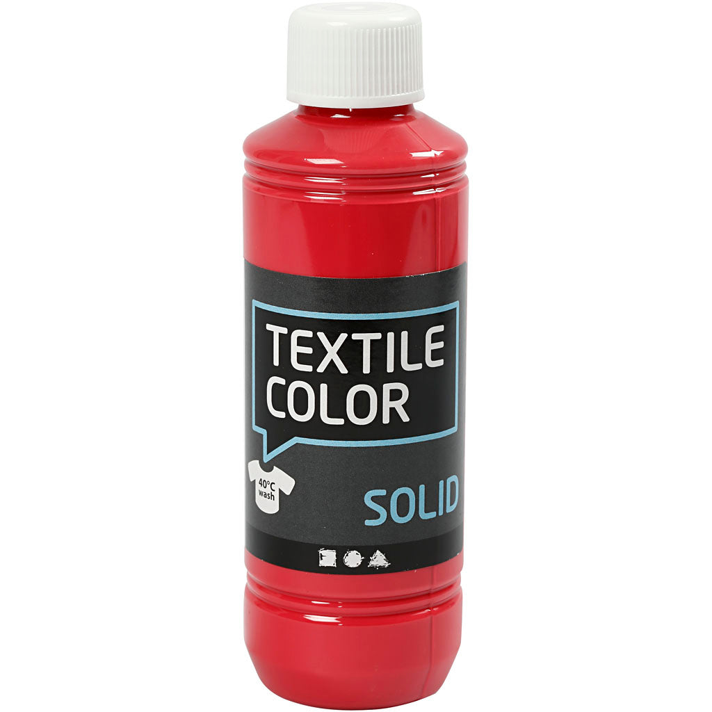Textile Solid, opaque, red, 250 ml/ 1 bottle
