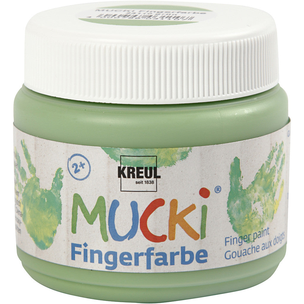 MUCKI Peinture au doigt, vert, 150 ml/ 1 boîte [HOB-34762]