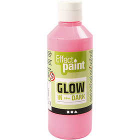 Glow in the Dark, rouge clair fluorescent, 250 ml/ 1 flacon [HOB-34934]