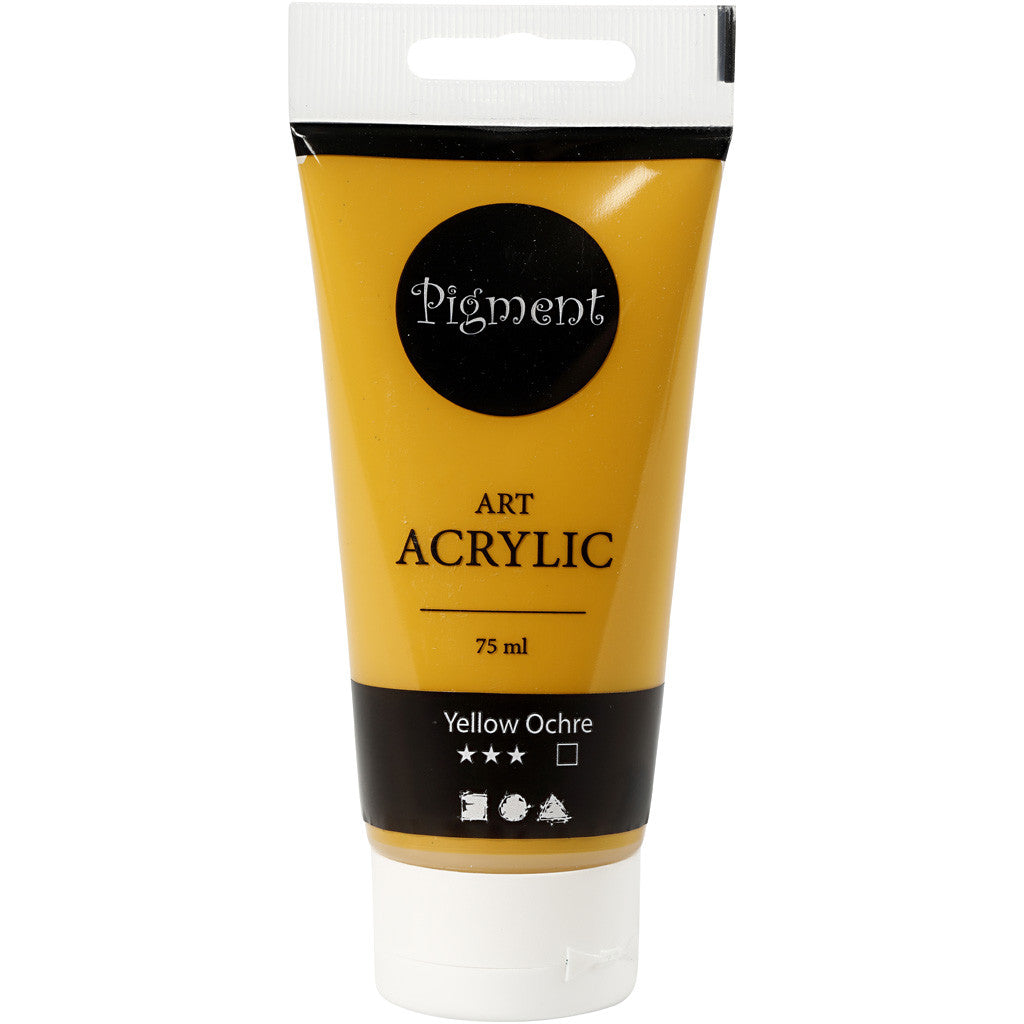 Peinture Acrylique, semi-brillant, opaque, ochre, 75 ml/ 1 flacon [HOB-35154]