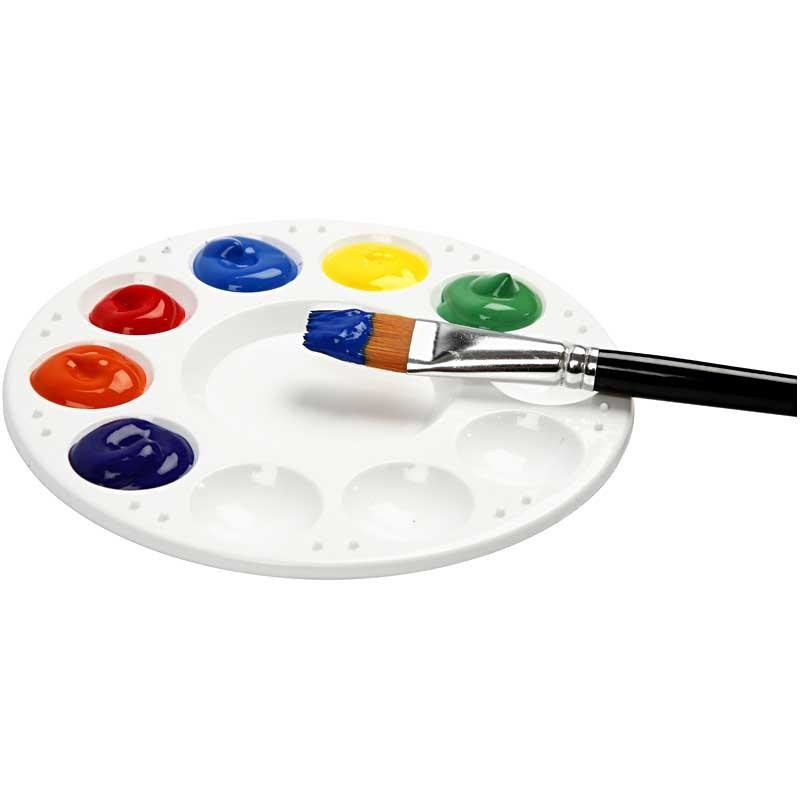 Peinture Acrylique, semi-brillant, semi transparent, rouge primaire, 500 ml/ 1 flacon [HOB-35404]