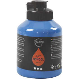 Peinture Acrylique, semi-brillant, transparent, bleu primaire, 500 ml/ 1 flacon [HOB-35406]