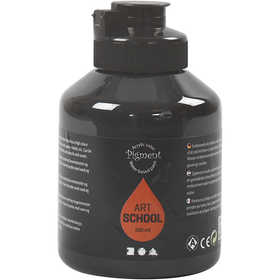 Peinture Acrylique, semi-brillant, opaque, noir, 500 ml/ 1 flacon [HOB-35408]