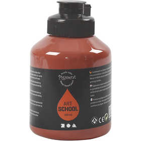 Peinture Acrylique, semi-brillant, semi transparent, burnt sienna, 500 ml/ 1 flacon [HOB-35418]