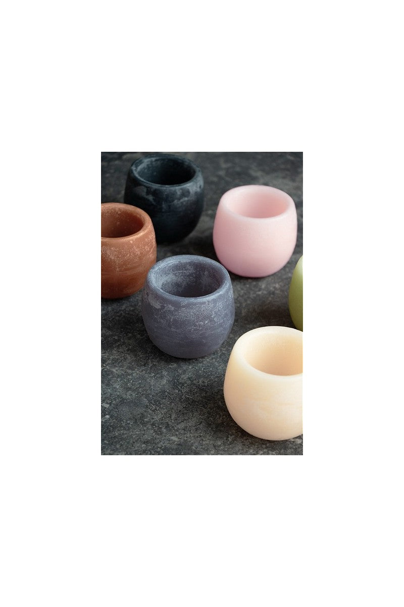 Bol aromatique Blanc parfum de cannelle Ø9x8 cm (6 Pcs) [IFS-36211]