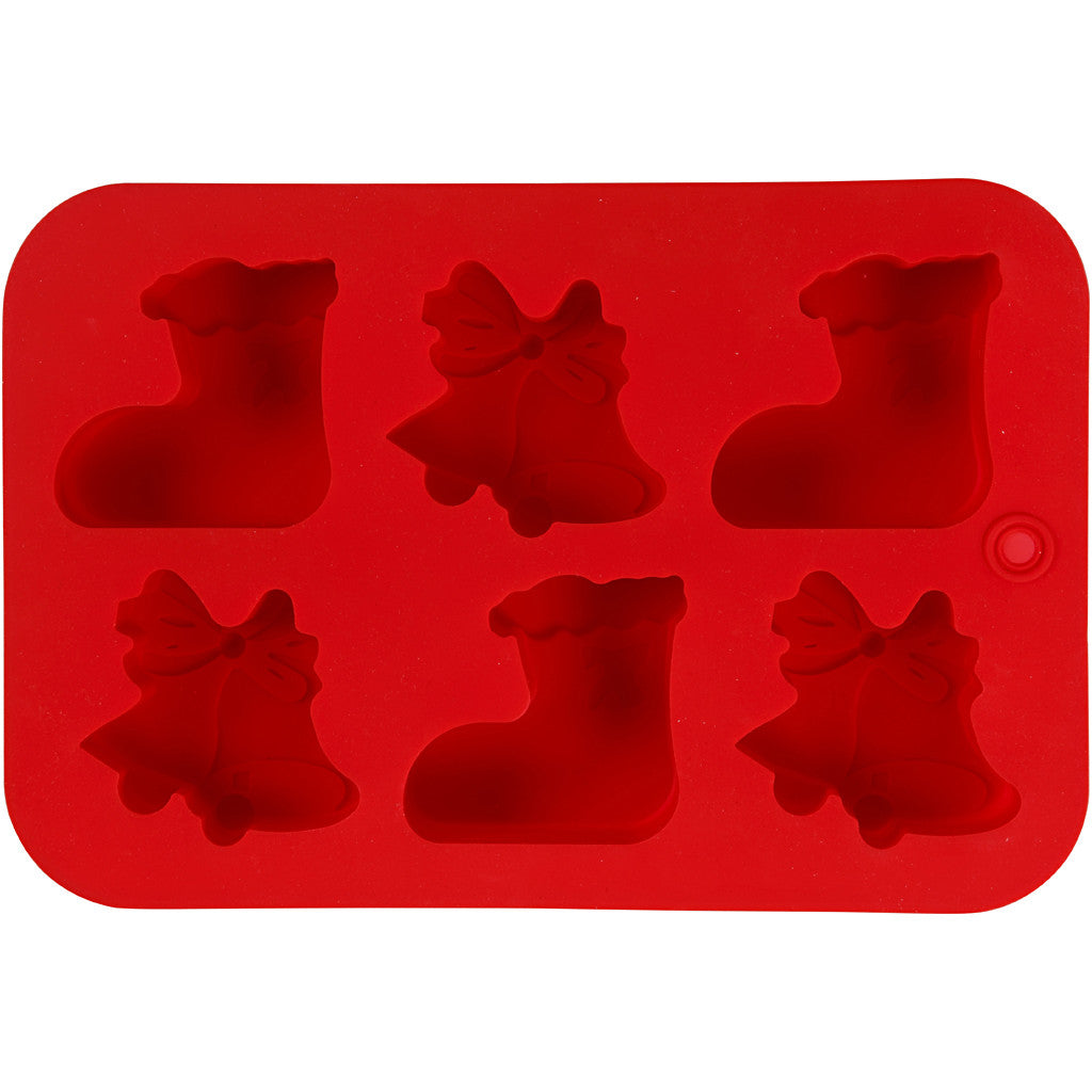 Moule en silicone, fleurs, H : 2,6 cm, L : 6 cm, L : 7,5 cm, 75 ml, 1 pièce [HOB-37135]