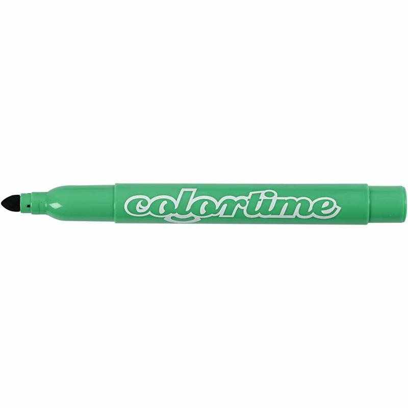 Feutres Colortime, trait 5 mm, vert clair, 12 pièces/ 1 Pq. [HOB-37336]