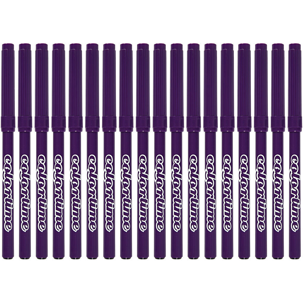 Feutres Colortime, trait 2 mm, violet, 18 pièces/ 1 Pq. [HOB-373532]