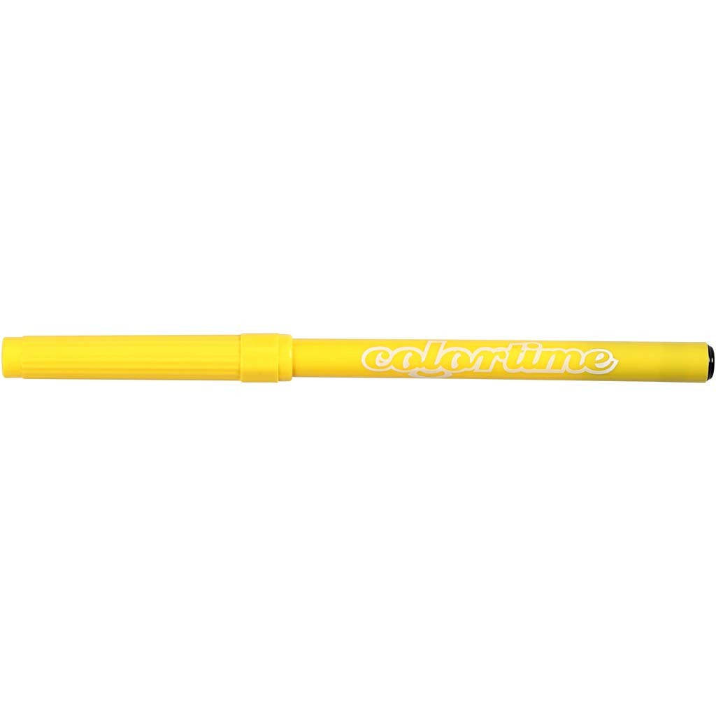 Feutres Colortime, trait 2 mm, jaune citron, 18 pièces/ 1 Pq. [HOB-373537]