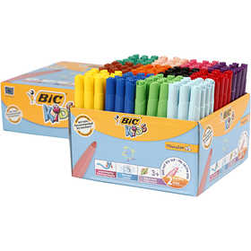 BIC Feutres Visacolor - Achat en gros, trait 3 mm, ass. de couleurs, 12x12 pièces/ 1 Pq. [HOB-37586]