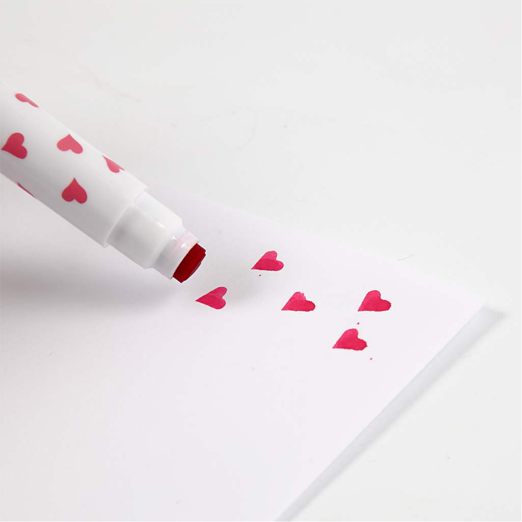 Feutres Tampons, ass. de couleurs, 8 pièces/ 1 Pq. [HOB-37985]